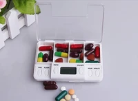 daily reminder electronic compartment smart timing sealed pill case medicine box container tablet storage alarm organizador