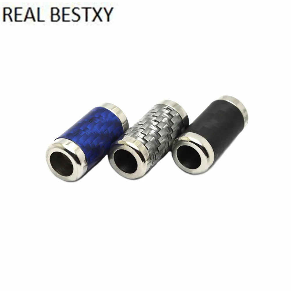 Настоящее BESTXY 2 шт./лот, синий/серый/черный, нержавеющая сталь, углеродное волокно, застежка с магнитной застежкой из углеродного волокна для браслета