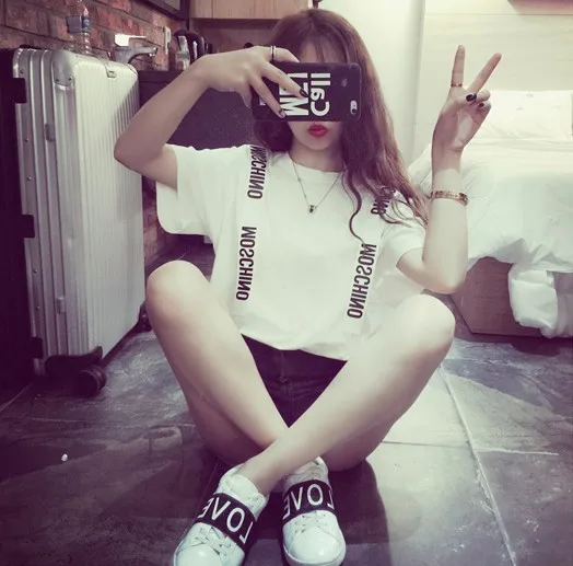 Camiseta Mujer 2021 модные блузы Летние Новые Стильные корейские футболки BF Harajuku женские