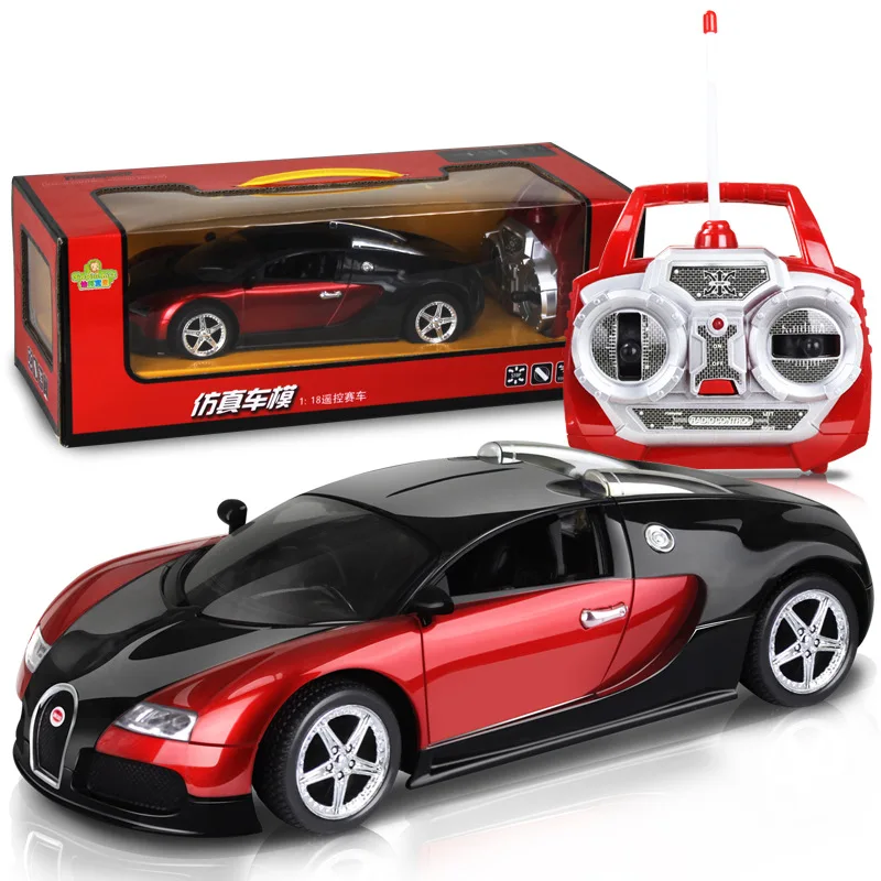 1:18 Bugatti пульт дистанционного управления для автомобилей, поддержка электрического зарядного устройства, радиоуправляемые машины, радиоуправляемая машина, радиоуправляемая игрушка - Цвет: Бургундия