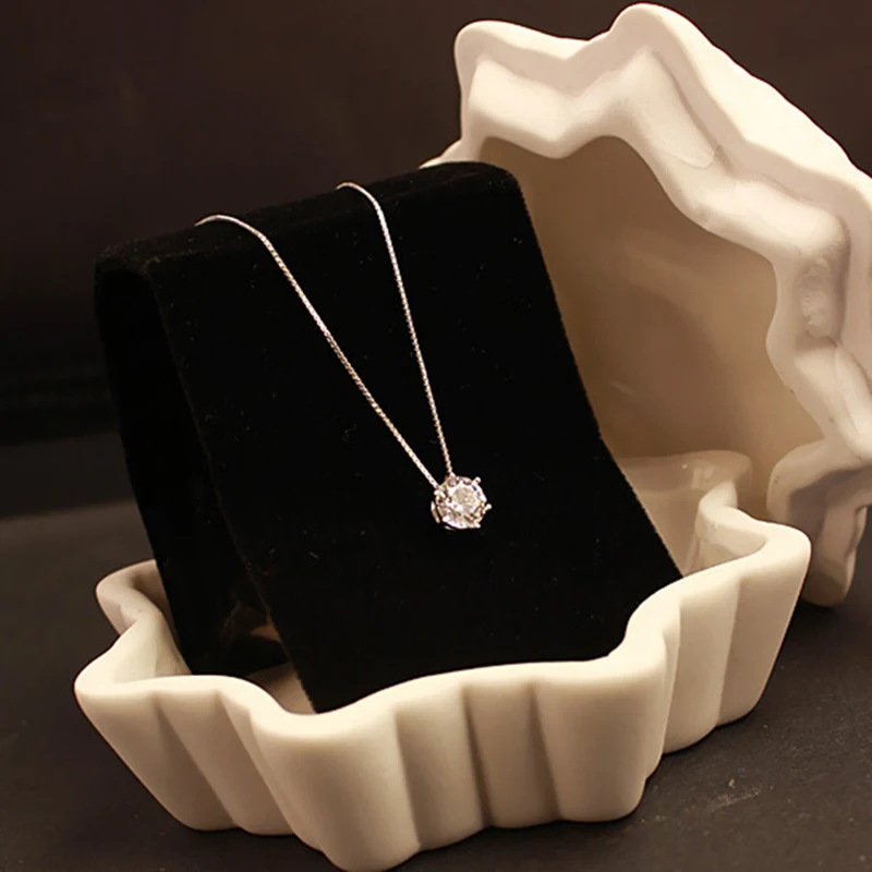 2018 модные бренды шесть края тип искусственного камня блеск стили ожерелья |