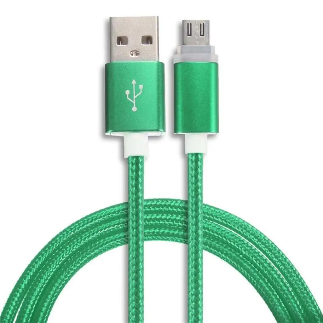 Фото 1 м Плетеный Микро светодиодный кабель USB/зарядный usb-c/HDMI для MacBook Pro Android 1 м Плетеный Микро светодиодный кабель USB/зарядный usb-c/HDMI для MacBook Pro Android