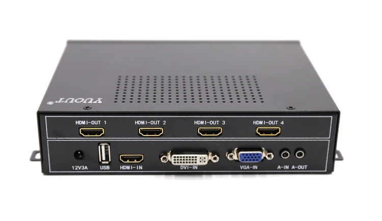 HDMI 2x2 видео настенный контроллер USB/HDMI/VGA/DVI тв процессор 4 ТВ показывает экран Сращивание для светодиодный/ЖК-дисплей DHL