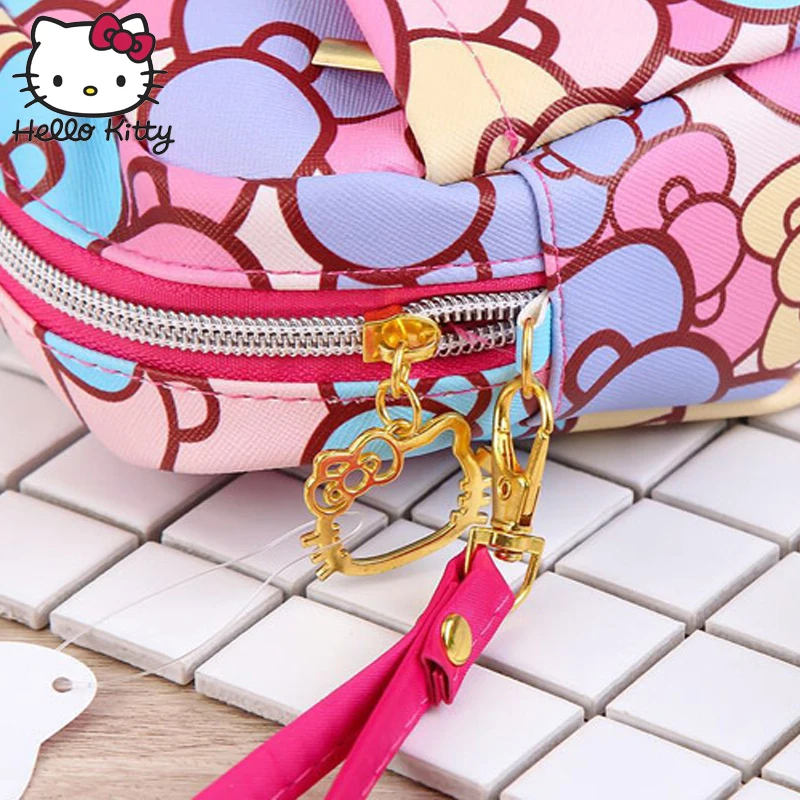 Сумка через плечо с бантом для девочек Hello Kitty 3 сторонняя детская вместительная