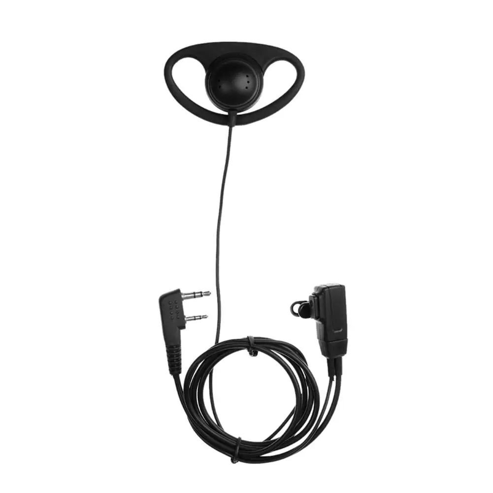Ostart D Shape 2 Pin Interphone наушники ушной крючок наушник гарнитура микрофон PTT для Baofeng