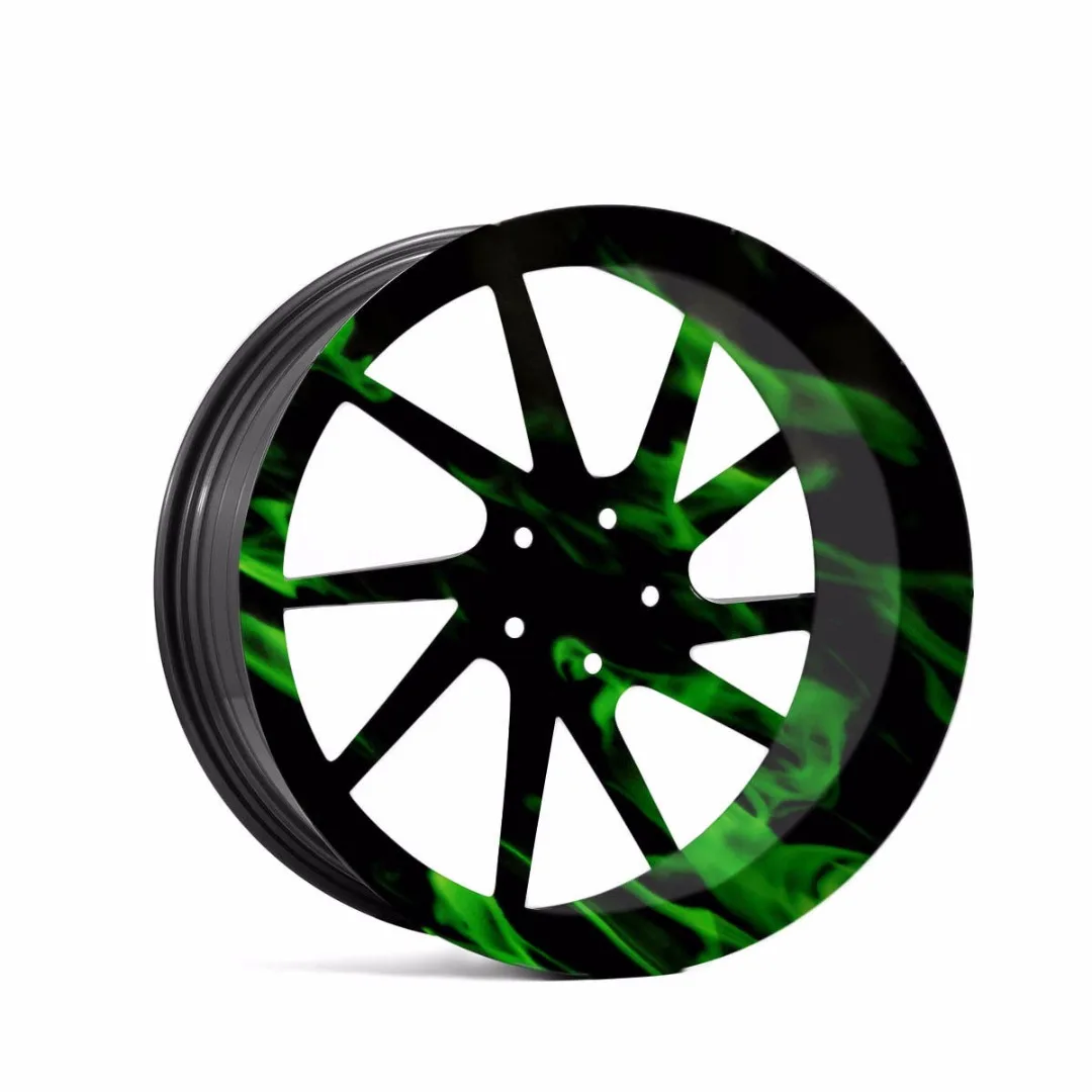 Новинка гидрографическая пленка 150 см с зеленым огнем для транспортировки воды