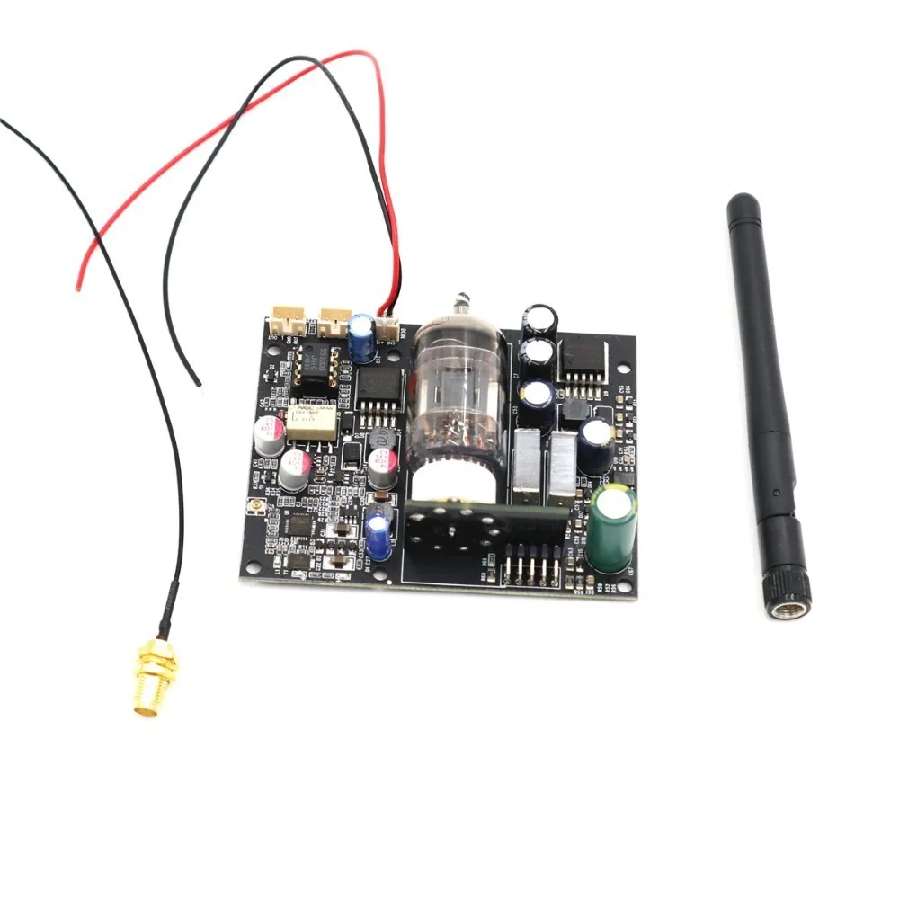 12AU7 ламповый предусилитель Bluetooth 5,0 имеет модуль приемника APTX-HD скорость декодирования 24 бит/96 к использует CSR8675+ DAC ES9018 аудио декодер