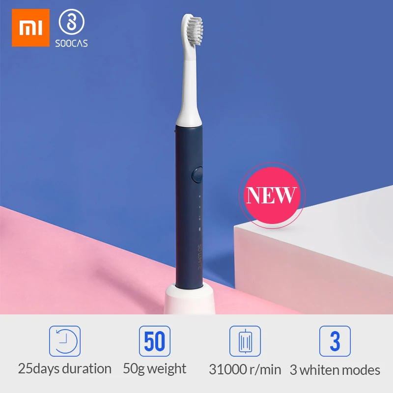 Xiaomi Mijia SO WHITE EX3 звуковая электрическая зубная щетка для взрослых