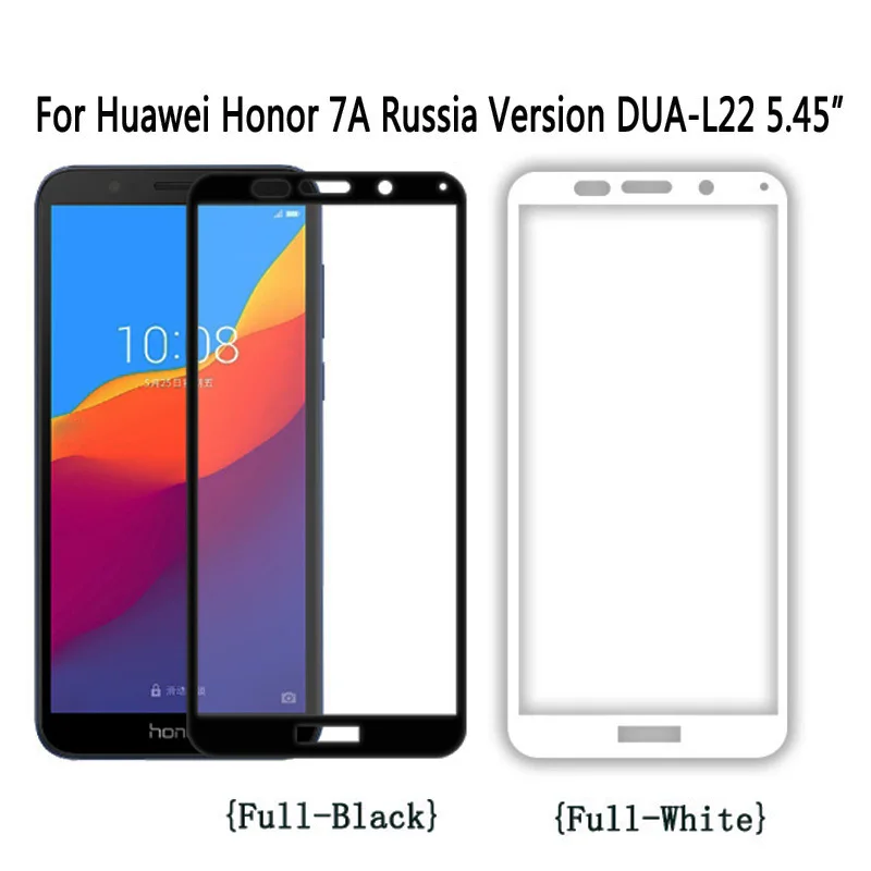 2.5D полное покрытие для Huawei Honor 7A 5 45 &quotЗакаленное стекло пленка DUA L22 Русская