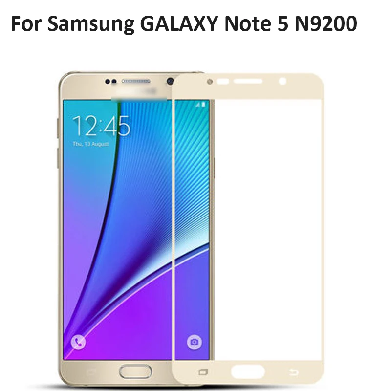 5 шт черный ультра-тонкий протектор экрана из закаленного стекла для Samsung GALAXY Note