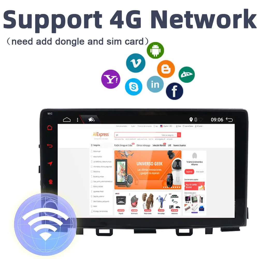 Новейший BOSION 1DIN Android 9,0 Восьмиядерный 2G+ 32G Автомобильный dvd-плеер gps Navi для KIA RIO радио мультимедиа Satnav головное устройство стерео BT