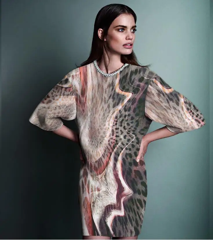 Новые итальянские цифровой печати полиэфирной ткани Текстиль метр принт