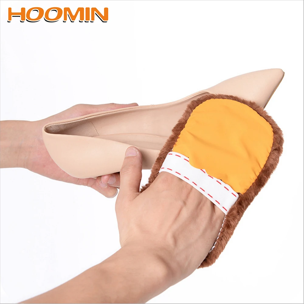 Перчатки для обуви HOOMIN щетка ухода за обувью Мягкая шерстяная плюшевая салфетка