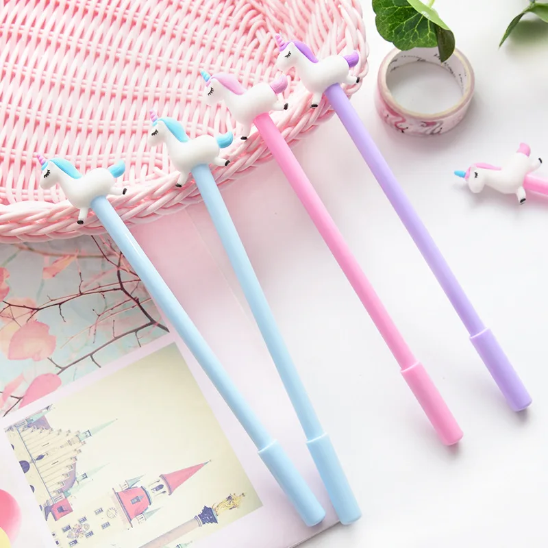 0.5mm Creative Unicorn Flamingos Gel Pens Signature Pen Escolar Papelaria School Office Kids Stationery Supply Promotional Gifts |