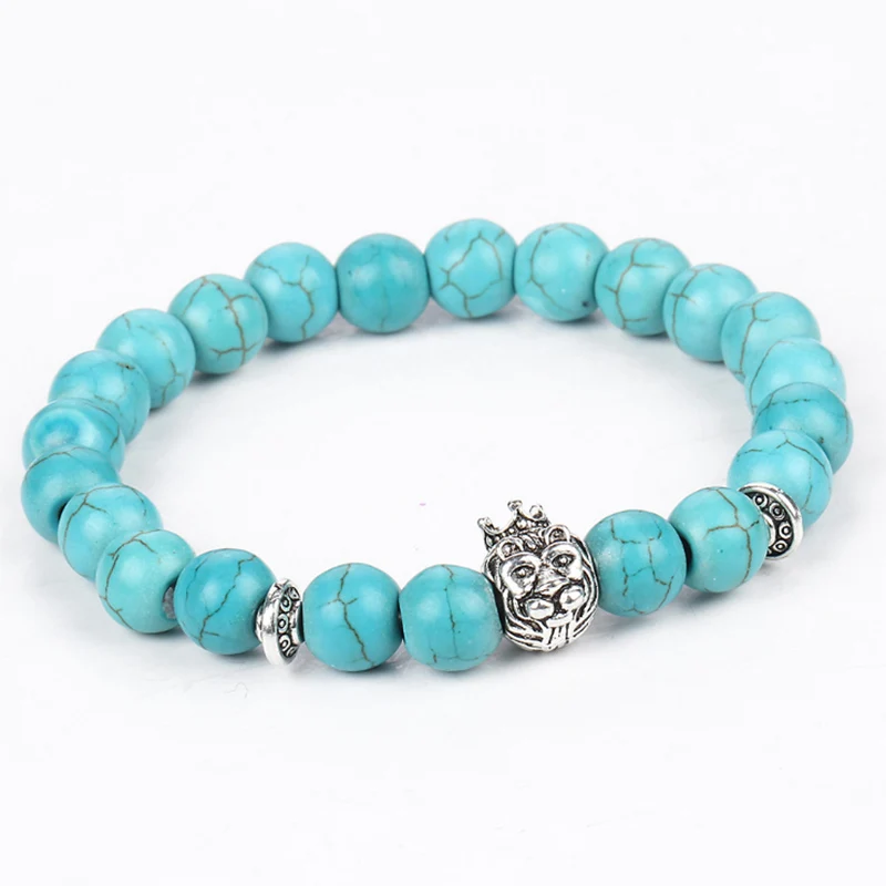 Браслет с бусинами в виде Будды и обезьяны модный браслет из бусин лавы 1 шт.|bracelets