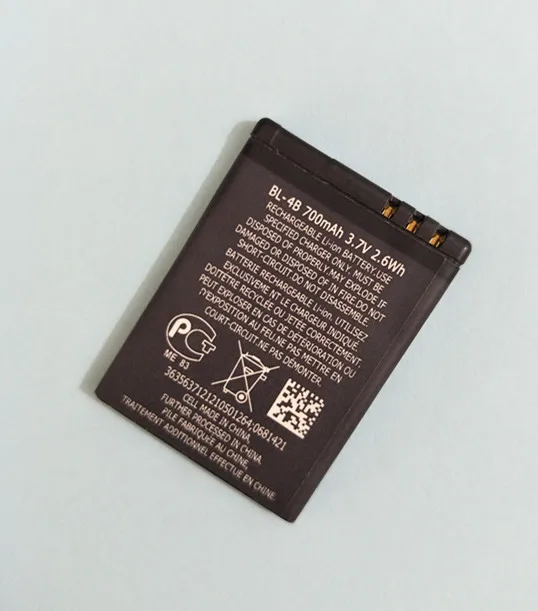 B-TAIHENG Новый BL-4B батарея для Nokia 2505 3606 3608 2670 2660 2630 5000 6111 7070 7088 7370 7373 7500 BL 4B BL4B |