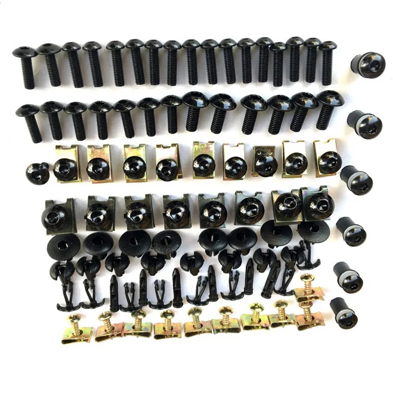 

Нержавеющая сталь Черный/Orangge/красный/синий/gereen/серебристый полный комплект обтекателей болтов корпус винты из нержавеющей стали для Kawasaki ...