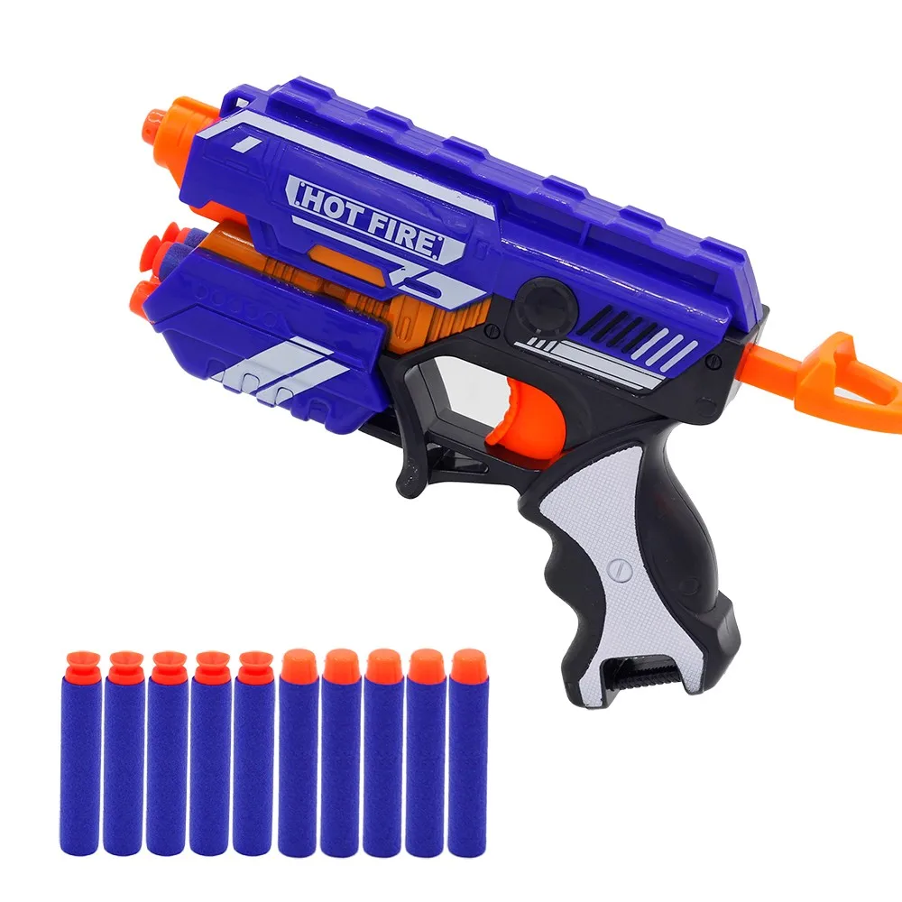 1 Toy gun 10 bullets Игрушечный пистолет для NERF, мягкий пулевидный пистолет Rival, элитная Серия, уличная забавная и спортивная игрушка, подарок для детей, мальчиков+ 10 пуль EVA Good Packagaing - Цвет: 1 Toy gun 10 bullets