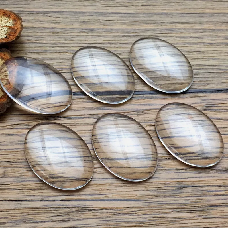 10 шт./лот Diy аксессуары для ювелирных изделий прозрачный круглый стеклянный