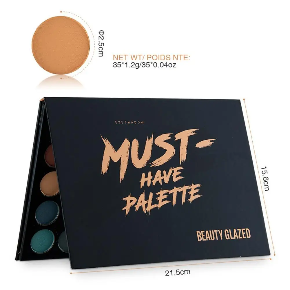 Матовые тени для век Beauty Glazed 35 цветов водостойкие матовые Smoky Eyes ежедневный