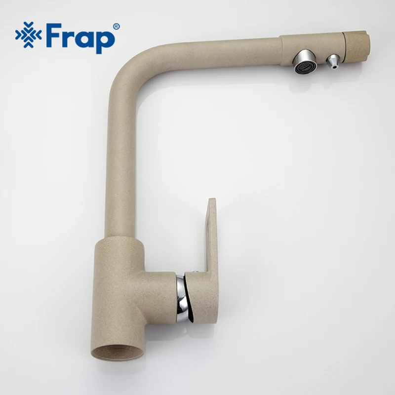 Кухонный Смеситель Frap цвета хаки с возможностью поворота на 360 градусов функцией