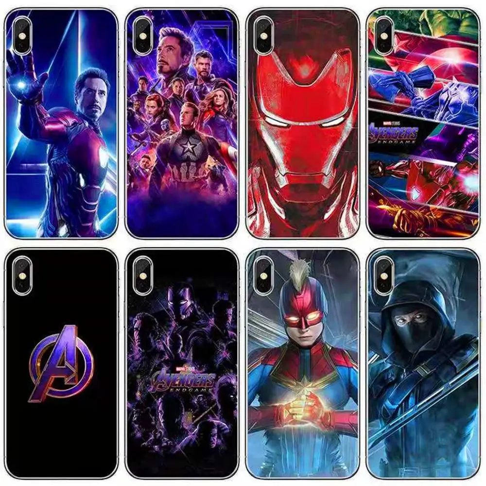 Marvel Железный человек Капитан Америка чехол для телефона iPhone XSmax XR XS X 8 7 6s 6 Plus 5s SE