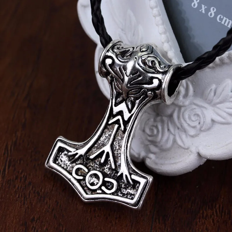 10 стилей Мститель Тор ожерелье молоток Темный мир сплав THOR'S HAMMER Magick Мужская подвеска ожерелье ювелирные изделия Прямая поставка