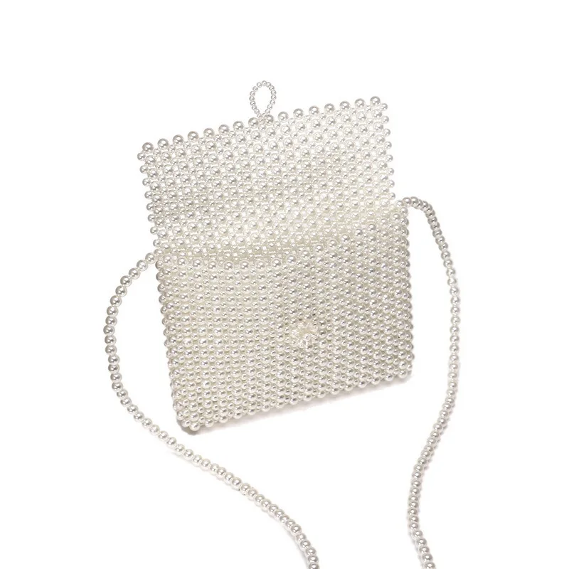 Ручной жемчужные сумочки Lady beaded сумка модные женские туфли Crossbody INS небольшой