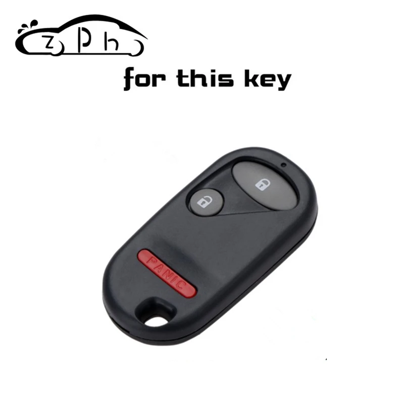 Для Honda Civic 2001-2005 Pilot 2003-2007 LX 2003-2004 3 кнопки силиконовый чехол для автомобильного