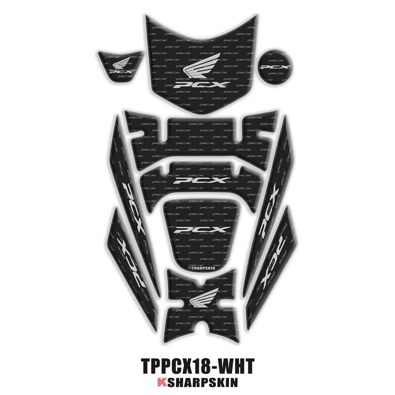 3D обтекатель газа кепки бак защиты стикеры Наклейка для Honda PCX 125 150 PCX125 PCX150