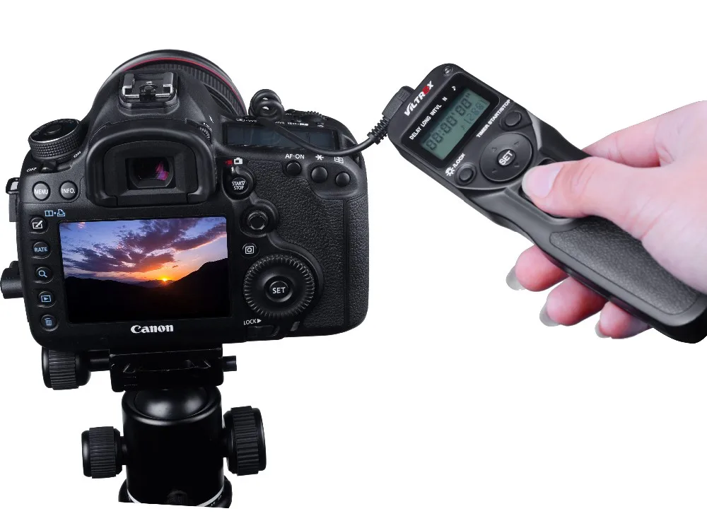 VILTROX таймер с дистанционным управлением спуска затвора Интервалометр кабелем N1