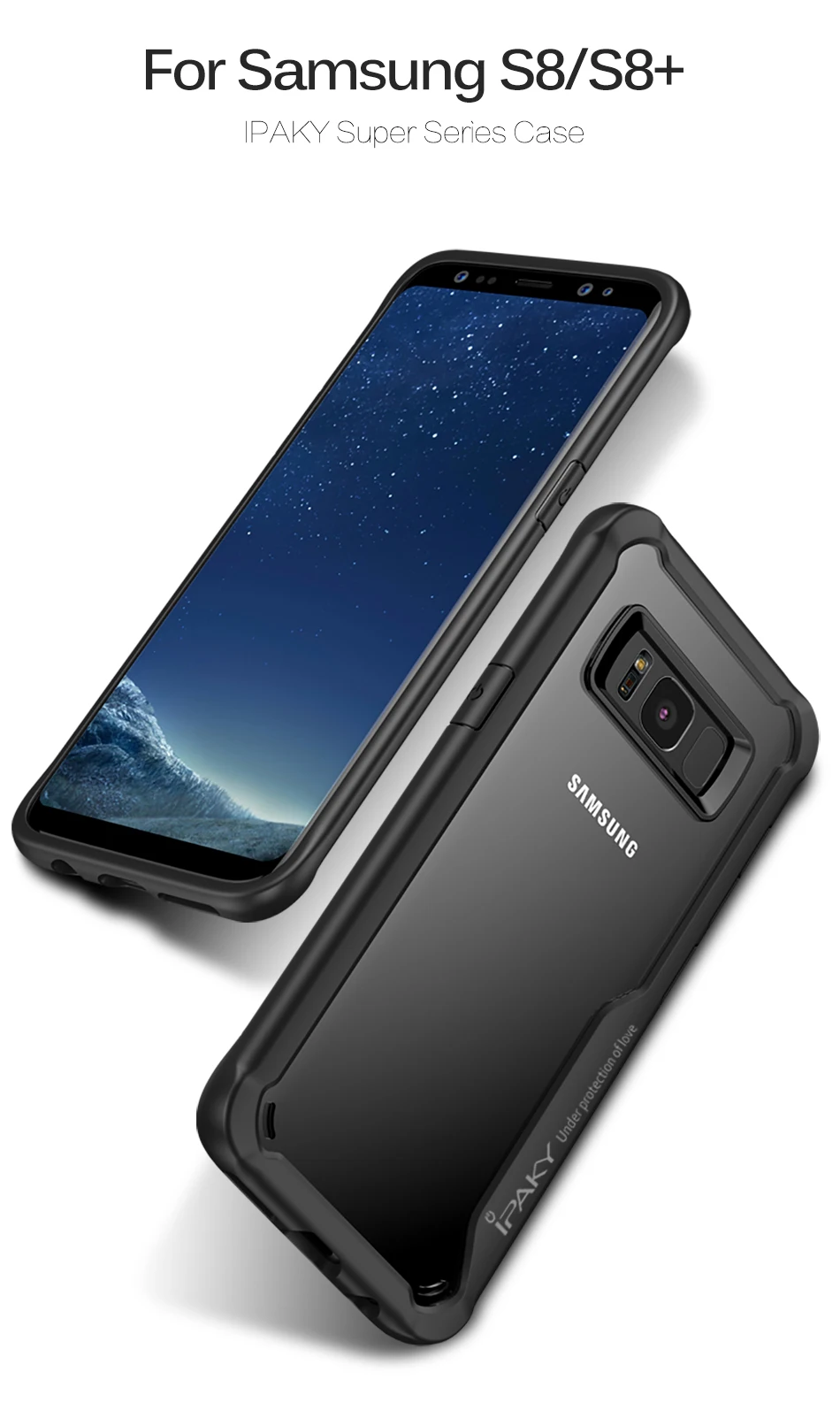 IPAKY чехол для телефона для samsung Galaxy S8 S9 Plus ударопрочный защитный мягкий силиконовый чехол-накладка для samsung S8 S9