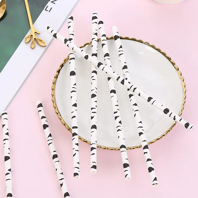 25 шт. соломенная бумажная соломинка для питья Детская праздничная одежда дня