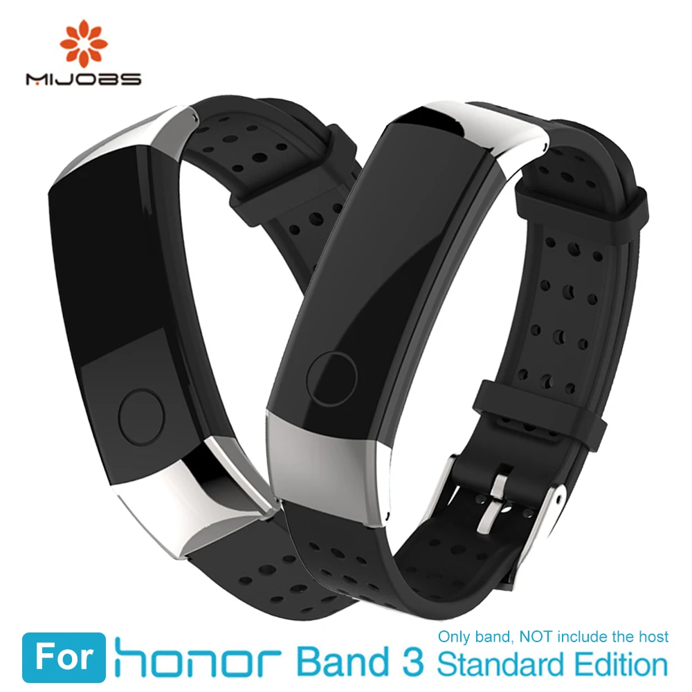 Спортивный ремешок из мягкого силикона для Honor band 3 на запястье Браслет Замена Huawei