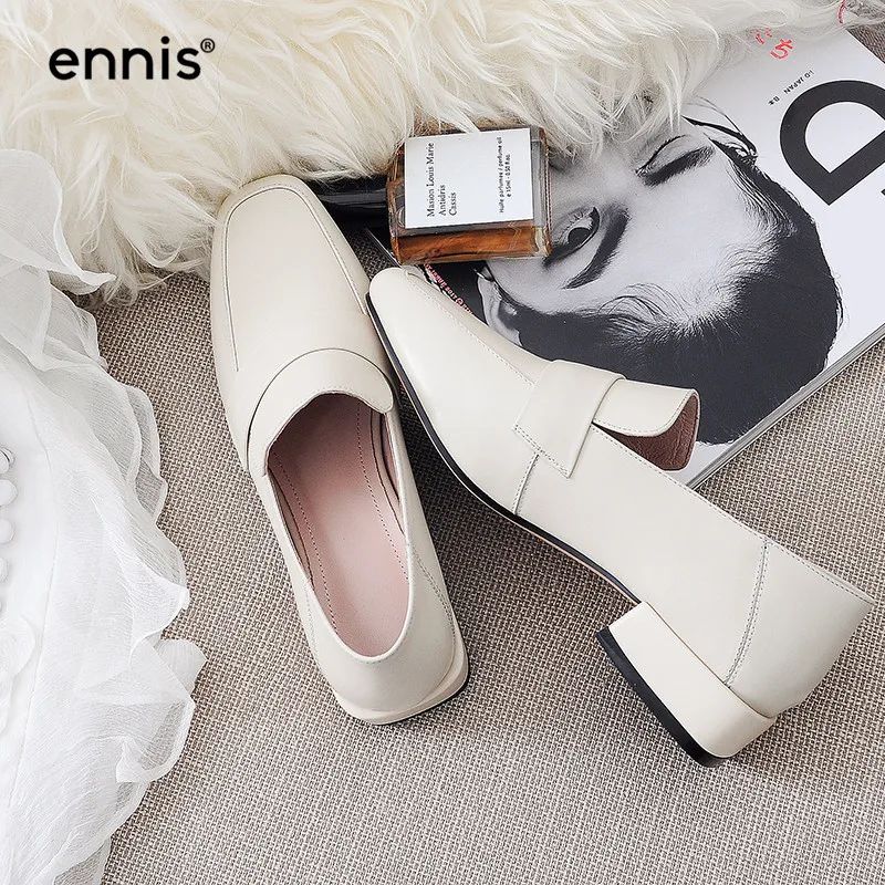 ENNIS/ г.; замшевые мокасины для женщин; модная обувь из натуральной кожи на плоской подошве; Новейшая весенняя обувь без задника; повседневная обувь для мам; C852