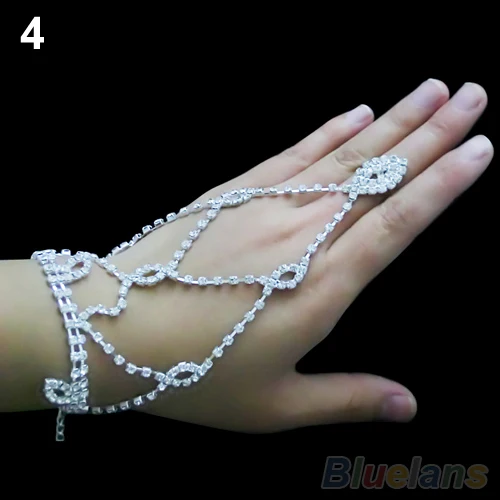 Новый Свадебный Регулируемый Кристалл Стразы браслет жгут манжеты для женщин