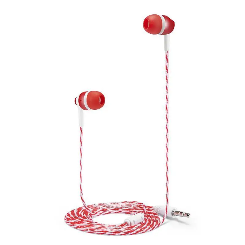 MP3/mp4 Roping стерео сабвуфер наушники в ухо Гарнитура вкладыши 1 м светоотражающие