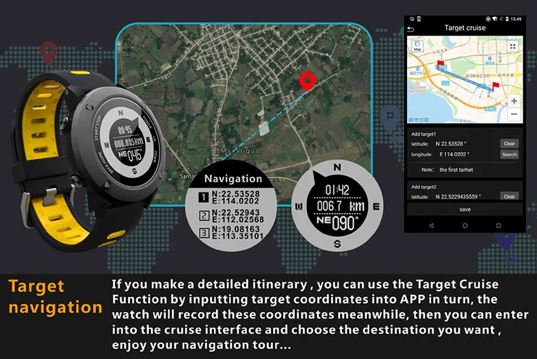 Профессиональные gps уличные спортивные Смарт-часы UW90 спортивные наручные часы IP68 Водонепроницаемый плавание Snoeling фитнес-трекер для измерения сердечного ритма
