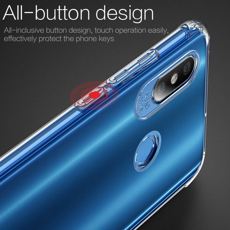 Чехол для Xiaomi Mi 8 Lite чехлы SE тонкий прозрачный противоударный мягкий чехол из ТПУ