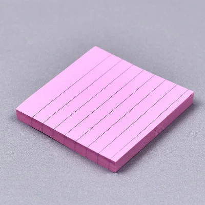 Light Grey 80 листов, 3*3 дюйма, блокнот для заметок с линейкой, клейкая бумага для заметок, Канцтовары, стикер для планировщика, s блокноты для офиса, школьные принадлежности - Color: Light Grey