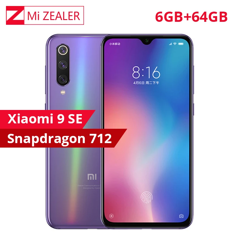 Оригинальный Xiaomi Mi 9 SE смартфон 5 97 дюймов 6 ГБ оперативная память 64 Встроенная