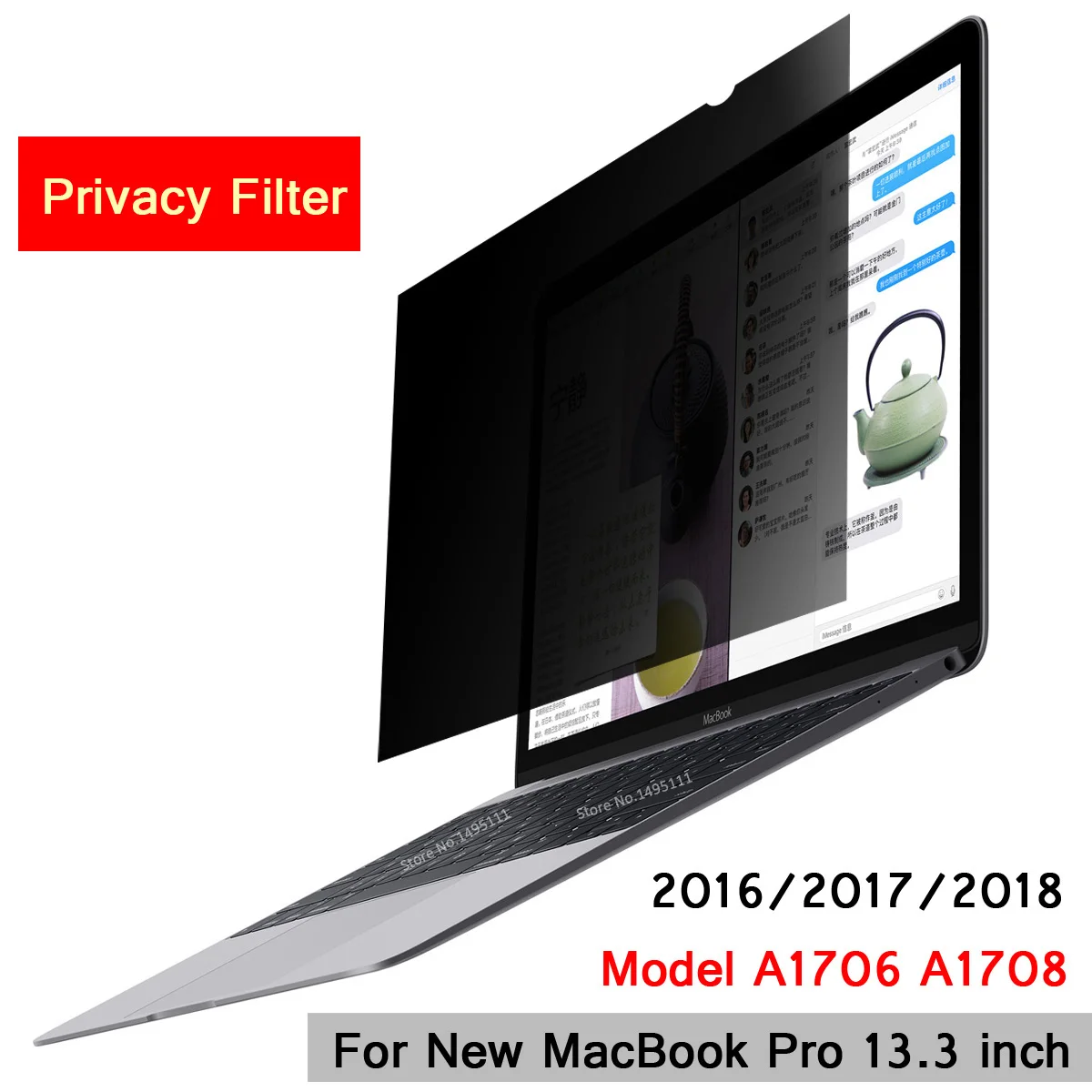 Для 2016/2017/2018 Новый MacBook Pro 13 3 дюйма Сенсорная панель Модель A1706 A1708 Фильтр