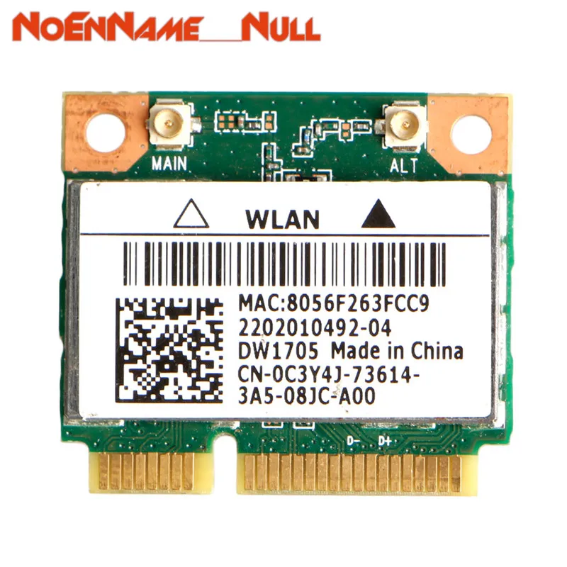 Сетевая карта Wi Fi адаптер Intel Qualcomm Atheros QCWB335 wifi мини беспроводная памяти для Dell DW1705