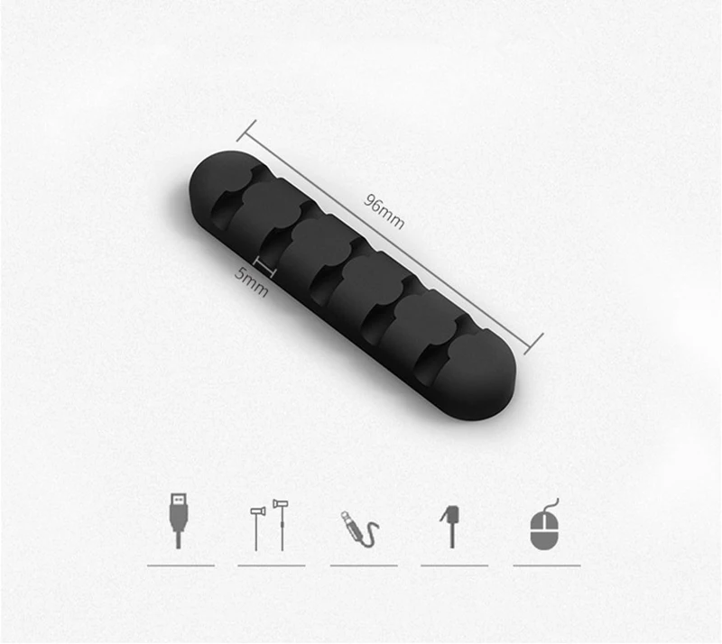 Suntaiho USB Кабельный органайзер, силиконовый держатель для сматывания кабеля, держатель для организации рабочего стола, устройство для хранения проводов, органайзер для наушников
