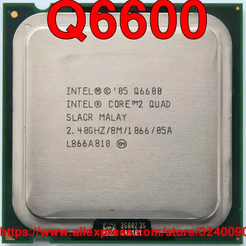 Оригинальный процессор Intel CORE 2 QUAD Q6600 2,40 ГГц/8 Мб/1066 МГц четырехъядерный разъем 775 Бесплатная доставка Быстрая доставка