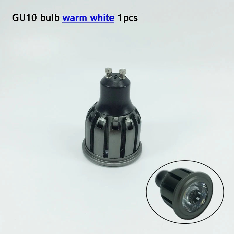 warm white-GU10 Bulb Светодиодный настенный светильник GU10 трековые огни черный и белый для современного KTV/бара/украшения/гостиной в помещении/магазин счетчиков/Кофейня - Цвет абажура: warm white-GU10 Bulb