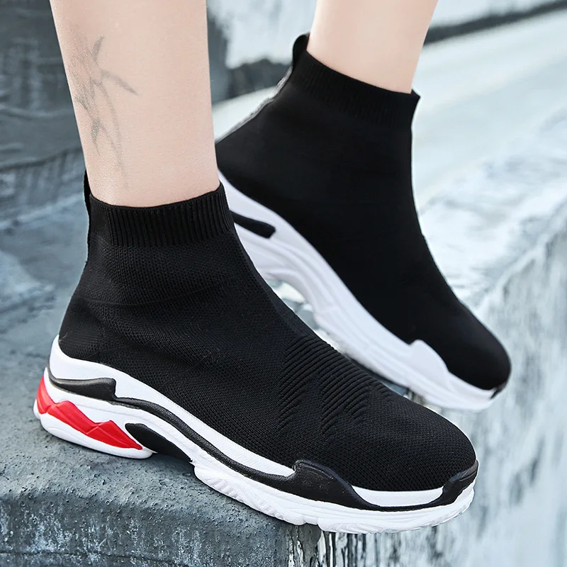 Лидер продаж кроссовки Для мужчин платформа 2018 толстый каблук унисекс