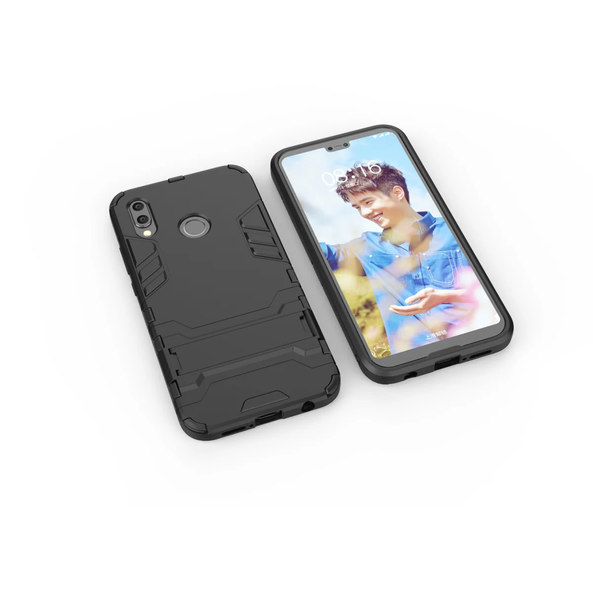 Для huawei P20 Lite Сельма робот Броня чехол Гибридный жесткий Пластик с подставкой Para
