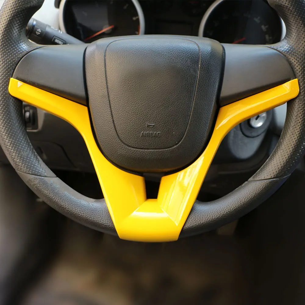 Автомобильная наклейка на руль Jameo из АБС пластика для Chevrolet Chevry Cruze Sedan Hatchback 2009 2016