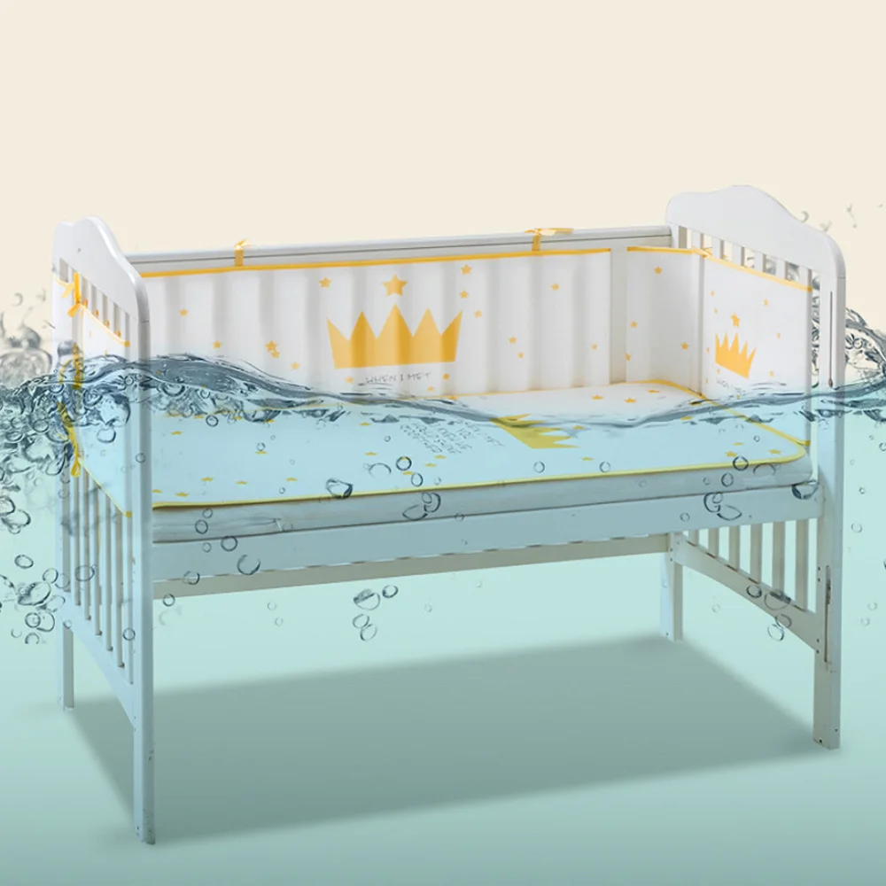 Чехлы для кроватки, летние дышащие универсальные 3D Сэндвич-сетки, ограждение для детской кроватки